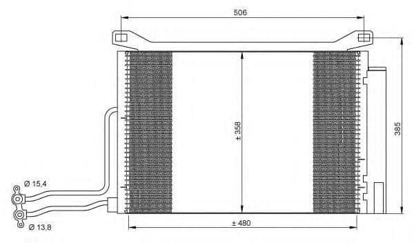 35787 NRF Радіатор кондиціонера для MINI Cooper