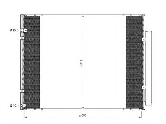 35857 NRF Радіатор кондиціонера для Lexus RX