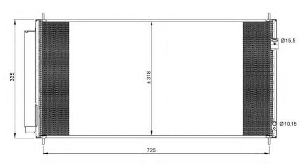 35943 NRF Радіатор кондиціонера