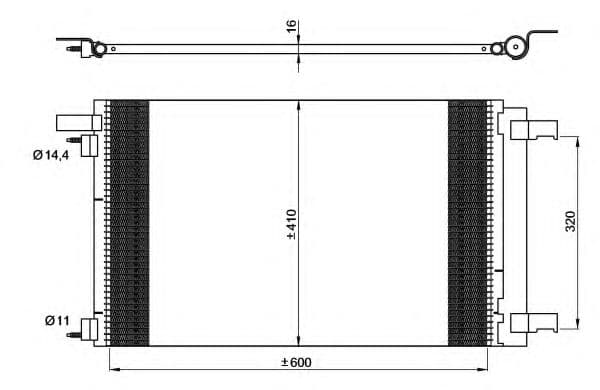35948 NRF Радиатор кондиционера