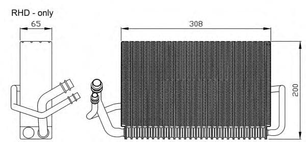 36117 NRF Испаритель кондиционера