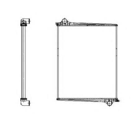 509598 NRF Радіатор охолодження двигуна