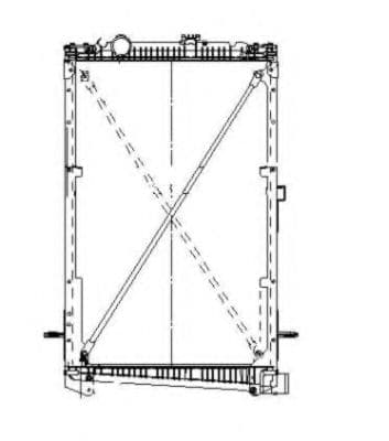 519679 NRF Радиатор охлаждения двигателя