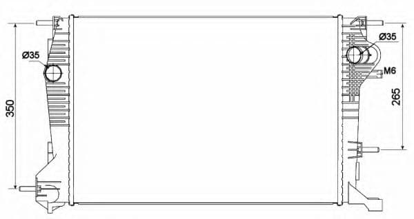 53136 NRF Радиатор охлаждения двигателя