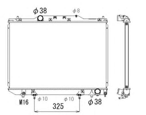 53319 NRF Радиатор охлаждения двигателя для Toyota Picnic