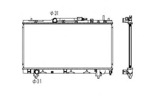 53347 NRF Радиатор охлаждения двигателя для Toyota Carina