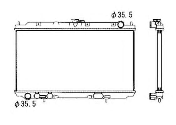 53388 NRF Радіатор охолодження двигуна