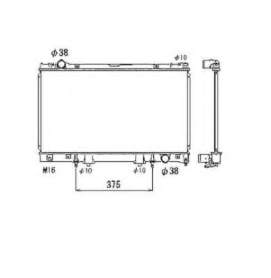 53468 NRF Радиатор охлаждения двигателя для Lexus LS