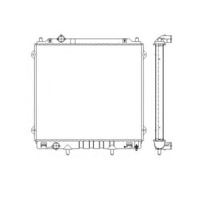 53480 NRF Радиатор охлаждения двигателя для Hyundai Terracan
