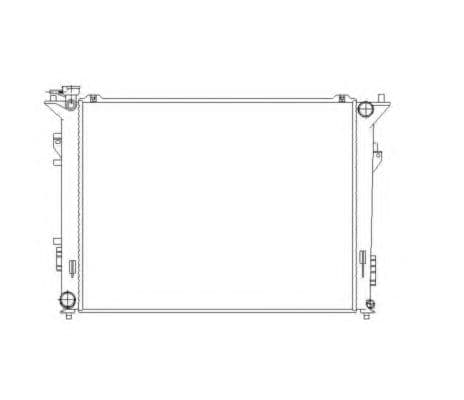53493 NRF Радиатор охлаждения двигателя