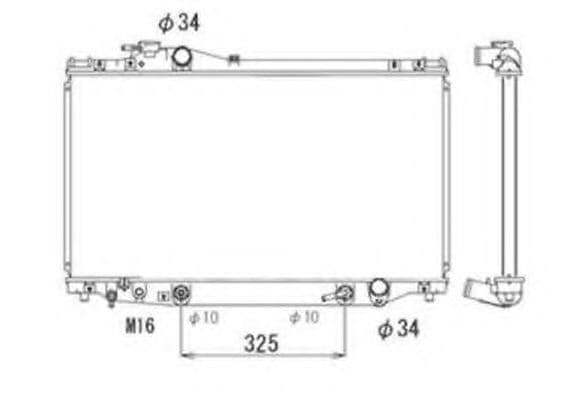 53710 NRF Радиатор охлаждения двигателя для Toyota Supra