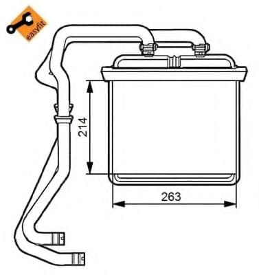 54215 NRF Радіатор пічки