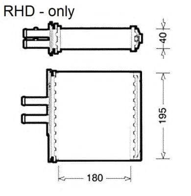 54223 NRF Радиатор печки
