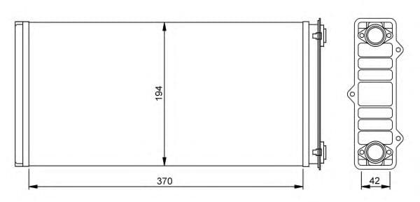 54254 NRF Радіатор пічки