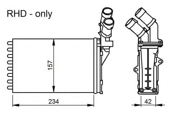 58034 NRF Радіатор пічки