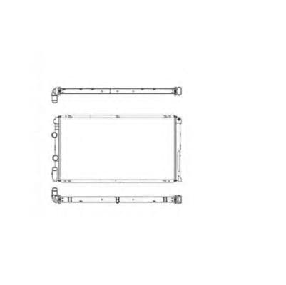 58213 NRF Радиатор охлаждения двигателя