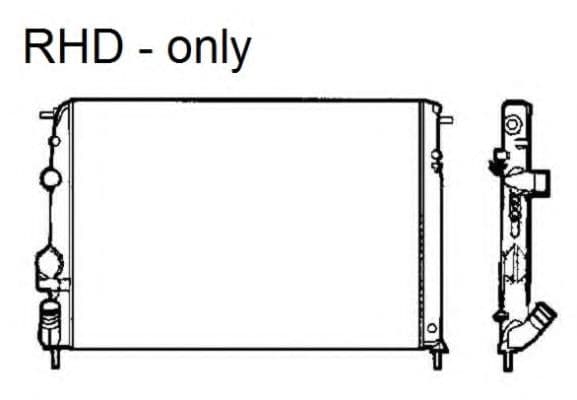 58325 NRF Радіатор охолодження двигуна