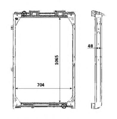 58345 NRF Радіатор охолодження двигуна