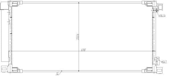350498 NRF Радіатор кондиціонера для Toyota Auris