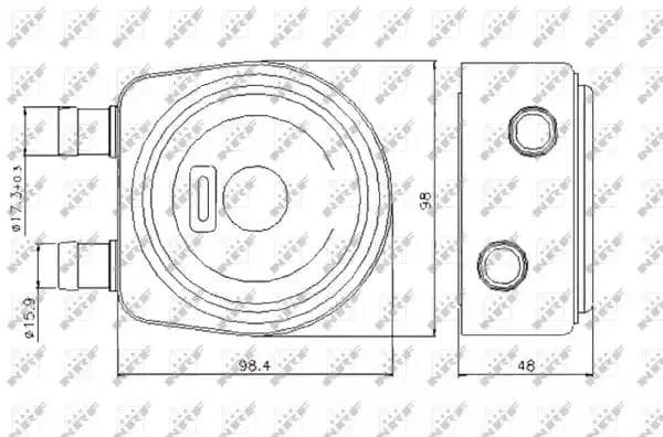 31247 NRF Масляный радиатор двигателя