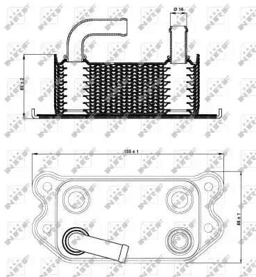 31296 NRF Масляный радиатор двигателя