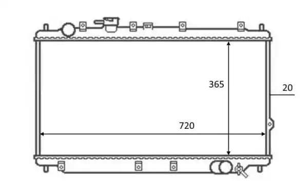 59082 NRF Радіатор охолодження двигуна