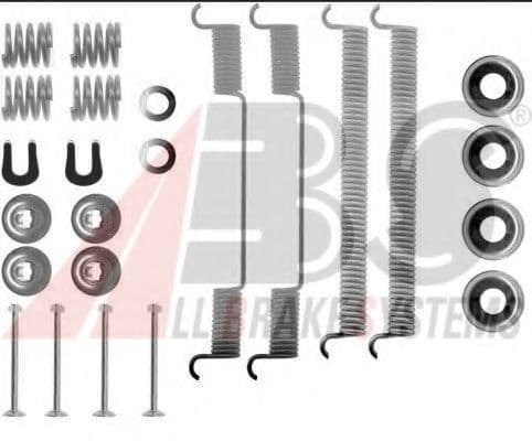 0543Q A.B.S. Монтажний комплект барабанних гальмівних колодок