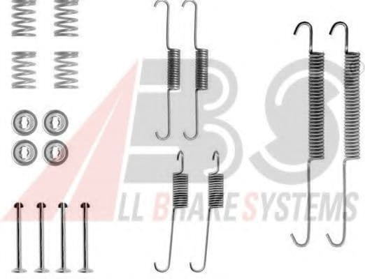 0613Q A.B.S. Монтажний комплект барабанних гальмівних колодок для Peugeot 505