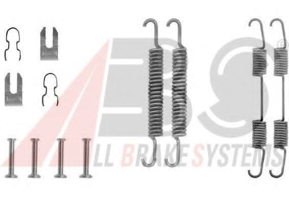 0666Q A.B.S. Монтажный комплект барабанных тормозных колодок