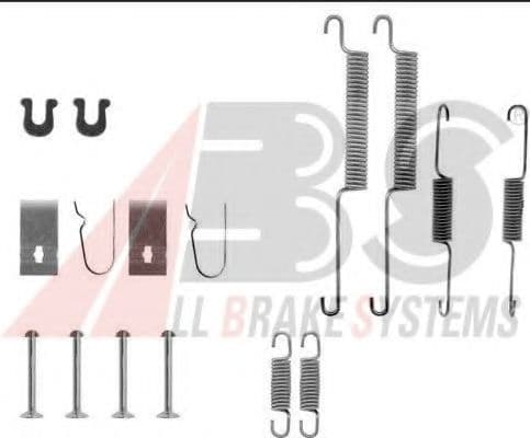 0668Q A.B.S. Монтажный комплект барабанных тормозных колодок