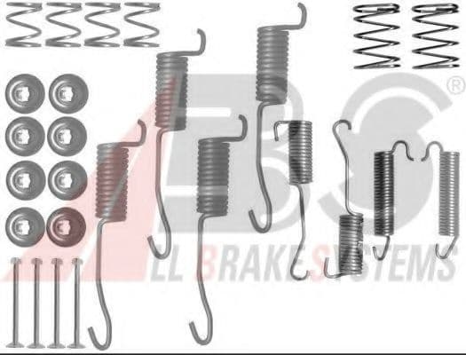 0776Q A.B.S. Монтажний комплект барабанних гальмівних колодок для Iveco Daily II