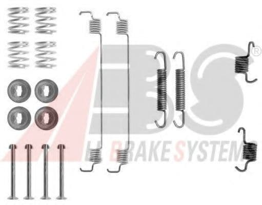 0777Q A.B.S. Монтажный комплект барабанных тормозных колодок