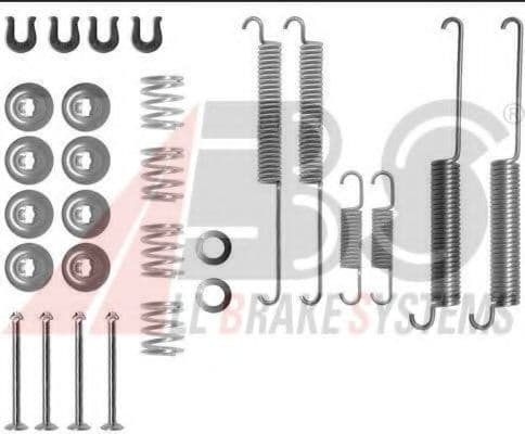 0787Q A.B.S. Монтажный комплект барабанных тормозных колодок