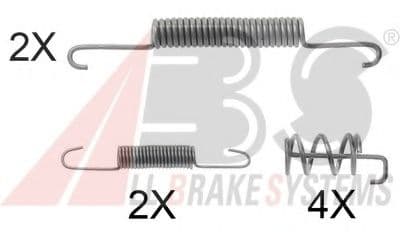 0832Q A.B.S. Монтажный комплект барабанных тормозных колодок