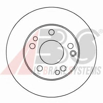 15816 A.B.S. Тормозной диск для Mercedes 190