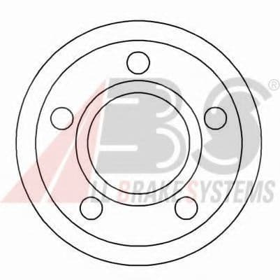 15892 A.B.S. Гальмівний диск для Mercedes 100