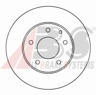 16456 A.B.S. Гальмівний диск для Mazda 323