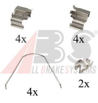 1651Q A.B.S. Компоненти дискових гальмівних колодок