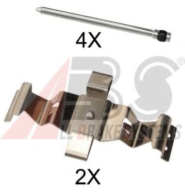 1786Q A.B.S. Компоненти дискових гальмівних колодок