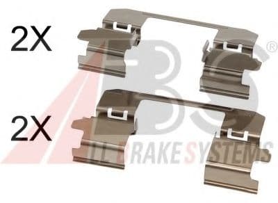 1834Q A.B.S. Компоненти дискових гальмівних колодок для Isuzu D-Max