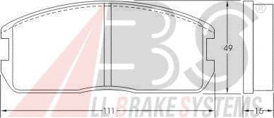 36178 A.B.S. Тормозные колодки