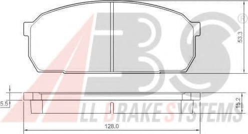 36926 A.B.S. Тормозные колодки для Mazda 323