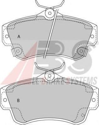 38841 A.B.S. Гальмівні колодки