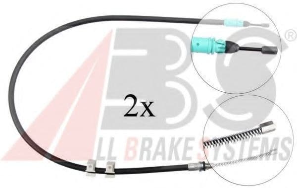 K13776 A.B.S. Трос ручного гальма для Smart Fortwo