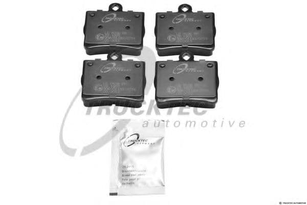 02.35.120 Trucktec Automotive Гальмівні колодки для Mercedes C-Class