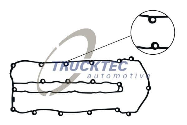02.10.029 Trucktec Automotive Прокладка клапанной крышки