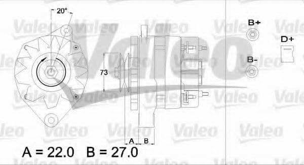 433375 Valeo Генератор