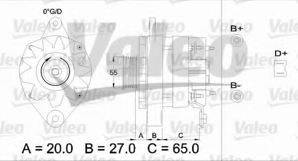 436455 Valeo Генератор