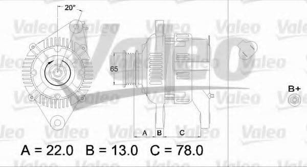 436610 Valeo Генератор