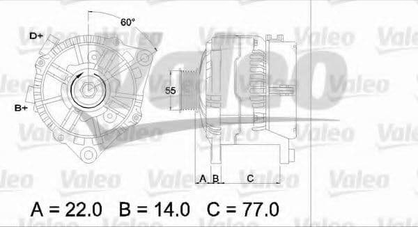 436685 Valeo Генератор для Ford Mondeo